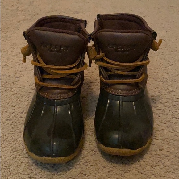 Size 10 Toddler Like New Sperry Duck Boots